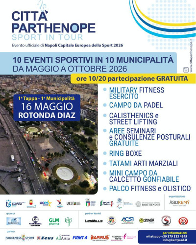 Città Parthenope Sport in tour, Napoli 16 maggio 2026