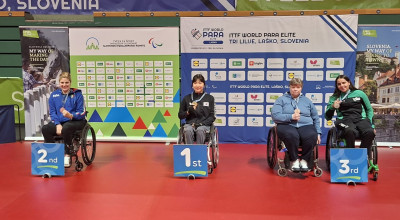 Tennistavolo, ITTF World Para Elite Lasko: 4 medaglie per l'Italia nei singolari