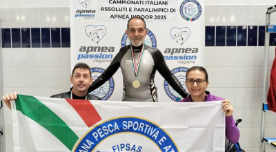 Apnea, Campionati Italiani indoor: 3 record iridati