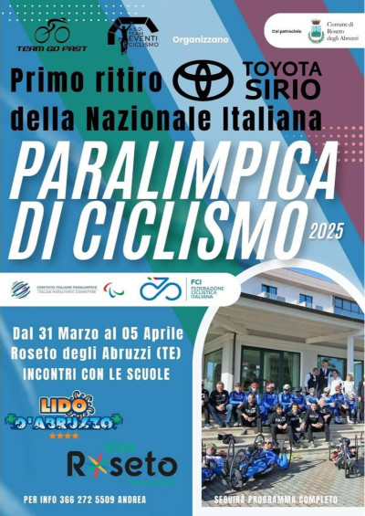 Primo ritiro della Nazionale Italiana Paralimpica di Ciclismo a Roseto degli ...