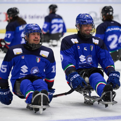 Para ice hockey: 2 vittorie e 1 sconfitta per l'Italia contro la Repubblica Ceca