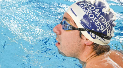 Giovanni Sciaccaluga, bronzo nei 400 sl