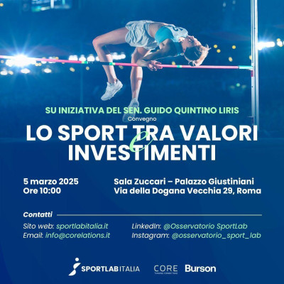 LO SPORT TRA VALORI E INVESTIMENTI