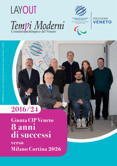 Copertina della rivista con la Giunta CIP Veneto