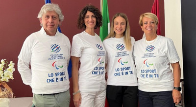 Giuliana Chiara Filippi con l'assessore Gerosa, Bernardoni del Cip e Mora del...