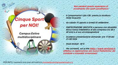 Cinque sport per noi!