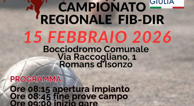 BOCCE - Prima tappa del Campionato Regionale FIB-DIR a Romans d'Isonzo