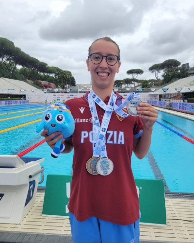 NUOTO - Trofeo Settecolli. Giorgia Marchi, atleta con disabilità intel...