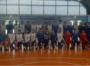 Amichevole di pallavolo sordi con società sportiva Sabini al Palaliuti di Castelferretti