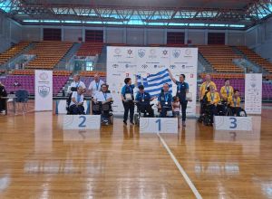 La premiazione al World Boccia Challenger di Heraklion