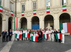 La Delegazione Azzurra a Palazzo Chigi