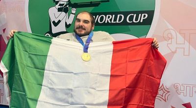 TIRO A SEGNO - Davide Franceschetti al lavoro a Bologna con la Nazionale
