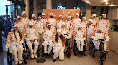 MILANO- CORTINA - Marco Frank tedoforo paralimpico a Trieste. Porterò que...