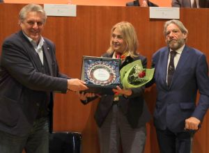 Premiazione al TG RAI Marche nella persona di Nicoletta Griffoni