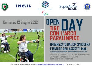 Locandina Open Day di Tiro con l'Arco - Nurachi 12-06-2022