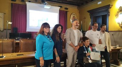 PREMIAZIONI -  Katia Aere e Massimiliano Popaiz premiati  dal Comune di San V...