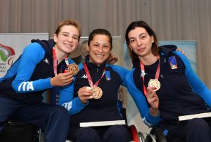 ITALIA Fioretto femminile Squadra Paralimpica EGER2020_podio