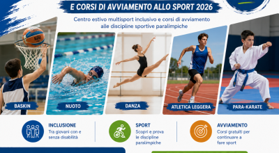 PARALYMPIC SUMMER CAMP E CORSI DI AVVIAMENTO ALLO SPORT 2026