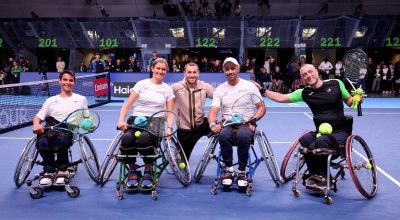 Tennis in carrozzina: esibizioni alla Inalpi Arena