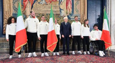 Oggi, al Quirinale, la Cerimonia di riconsegna della Bandiera al Capo dello S...