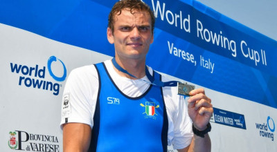 Canottaggio, Coppa del Mondo di Gavirate: argento per Giacomo Perini