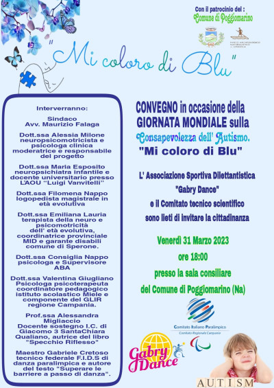 Mi Coloro di Blu, Convegno in occasione della giornata mondiale sulla consape...