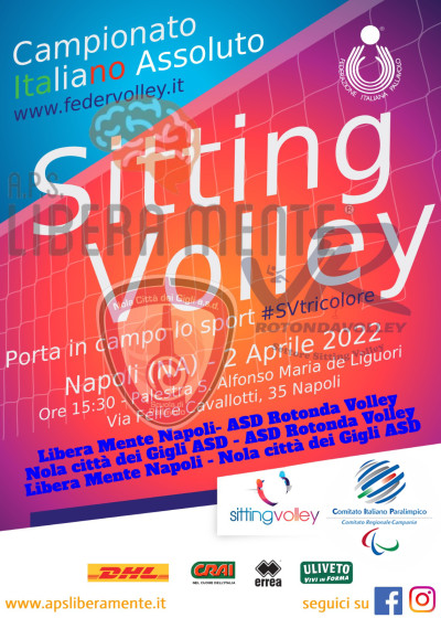 Campionato Italiano Assoluto di Sitting-Volley, Napoli 2 aprile 2022