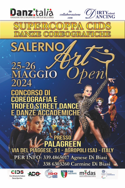 Salerno Art Open, Supercoppa CIDS - Agropoli (SA) 25, 26 maggio 2024