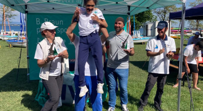 Luna e Giovanni Di Biagio a podio anche alla Regata Nazionale Hansa 303 a Des...