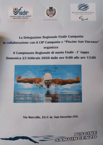 CAMPIONATO REGIONALE DI NUOTO FISDIR - MERCATO SAN SEVERINO (SA) 23 FEBBRAIO ...