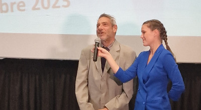 Presidente CIP Marche Luca Savoiardi alla Festa CONI Marche del 16 novembre 2023