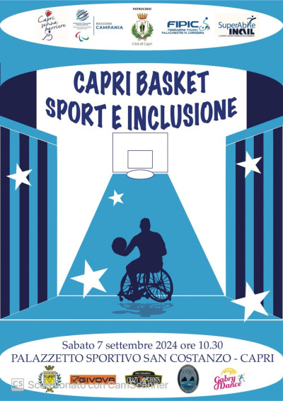 Capri Basket Sport e Inclusione, Capri (Na) 7 settembre 2024