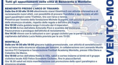 TAPPA A BENEVENTO E MONTELLA MARTEDI' 20 LUGLIO PER LA STAFFETTA TRICOLORE DI...