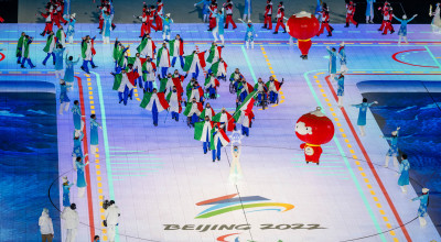 L'Italia sfila allo Stadio di Pechino