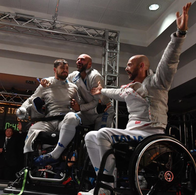 Mondiali di scherma paralimpica di Roma: oro sciabola e fioretto a squadra, b...