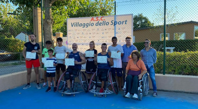 Incontro di basket in carrozzina al Centro Vacanze Camping Spinnaker
