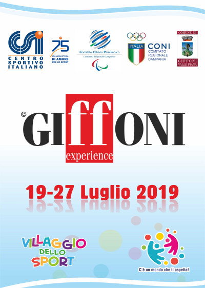 VILLAGGIO DELLO SPORT - GIFFONI FILM FESTIVAL 19-27 LUGLIO 2019 