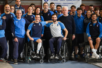 Allenamento integrato delle nazionali di fioretto, olimpici e paralimpici