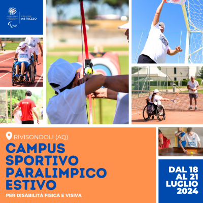 CAMPUS SPORTIVO PARALIMPICO ESTIVO 2024