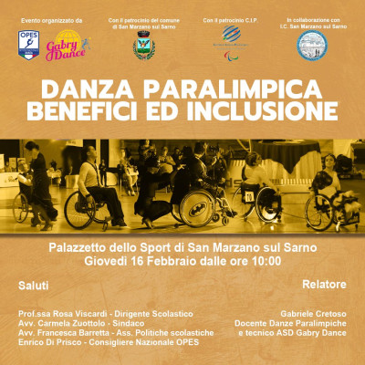 Danza Paralimpica - Benefici ed Inclusione, San Marzano del Sarno (Sa) 16 feb...