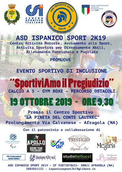 SPORTIVIAMO IL PREGIUDIZIO - AFRAGOLA (NA) 19 OTTOBRE 2019