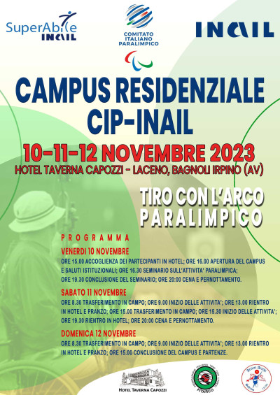 Campus residenziale Cip-Inail-Fitarco di tiro con l'arco paralimpico, Laceno-...