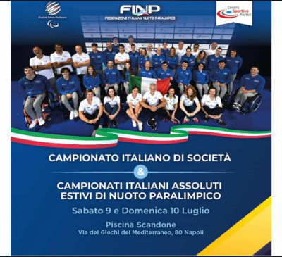 Campionati Italiani Assoluti Estivi di Nuoto Paralimpico, Napoli 9-10 luglio ...