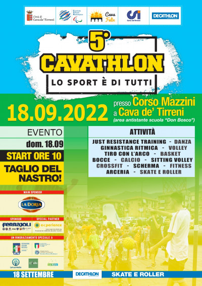 Cavathlon - Lo Sport è di Tutti, Cava dè Tirreni (Sa) 18 settem...