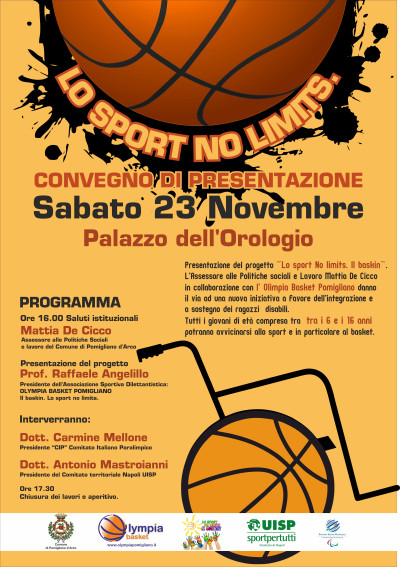 LO SPORT NO LIMITS - POMIGLIANO D'ARCO (NA) 23 NOVEMBRE 2019
