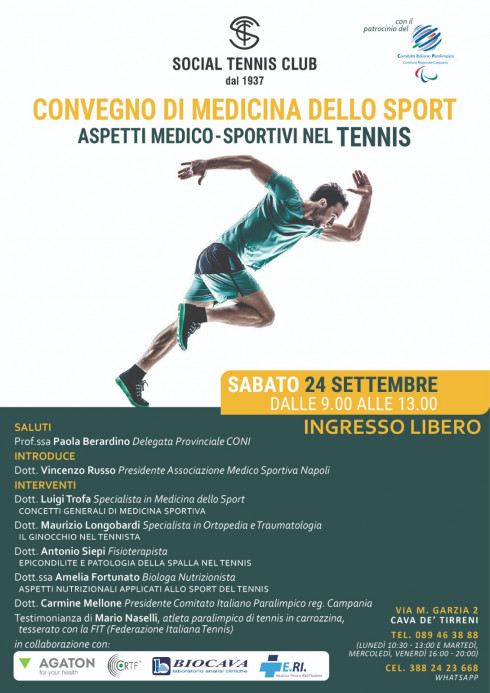 Connvegno di Medicina dello Sport Aspetti medico-sportivi nel Tennis, Cava de...