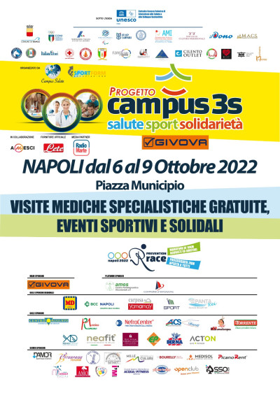 Campus 3S, Napoli dal 6 al 9 ottobre 2022