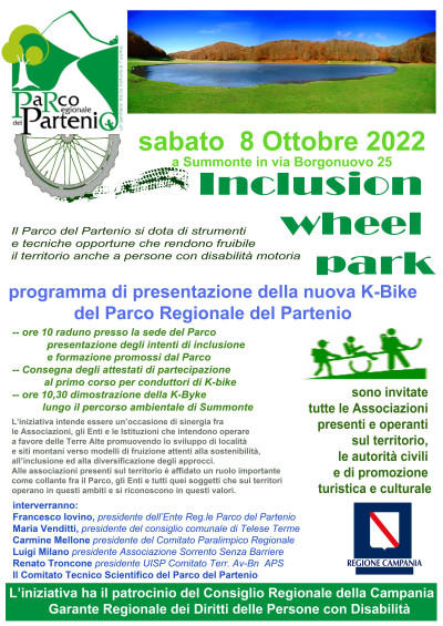 Inclusion Whell Park, Summonte (Av) 8 ottobre 2022