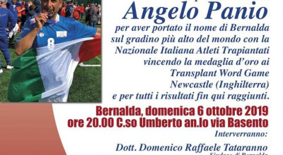 Bernalda festeggia Angelo Panio