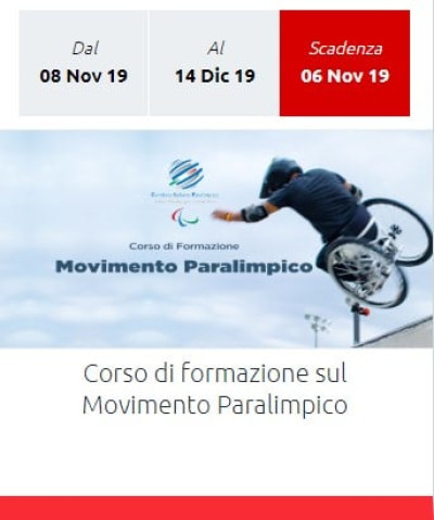 Nascono gli Advisor paralimpici, corso di formazione targato CIP